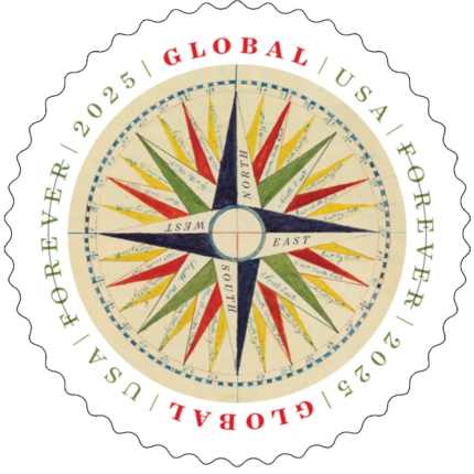 2025 Global:1794 Compass Rose Stamps Sheet of 10